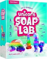 Unicorn Soap Making Kit - Girls Christmas Crafts DIY Project Age 6 Year Old Kid
