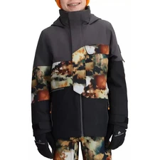 NWT 2025 Obermeyer Boys Small Axel Jacket - Amber Cloud