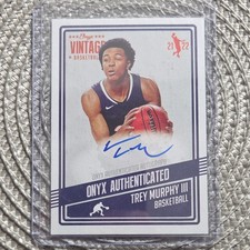 Onyx Vintage 2021-22 Trey Murphy III Autograph Virginia Cavaliers VATR Card
