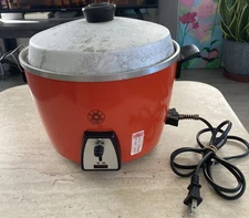 TATUNG TAC-6 Orange Rice Cooker Steamer (AC 110V)