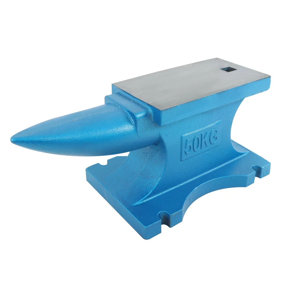 Herramienta de herrero de alta resistencia 50 kg yunque 110 lb esquinas de radio tratadas térmicamente Foto 4 de 4