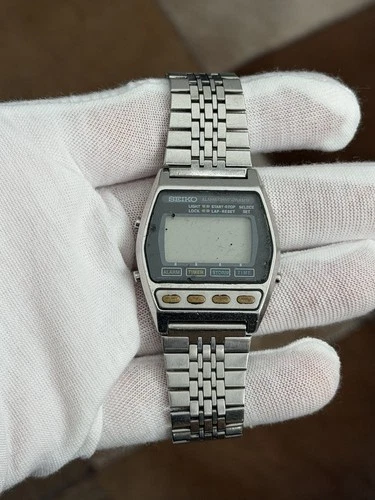 Rare Vintage Seiko A547-5030 Men’s Digital Alarm Chronograph Sport Watch JDM 80s