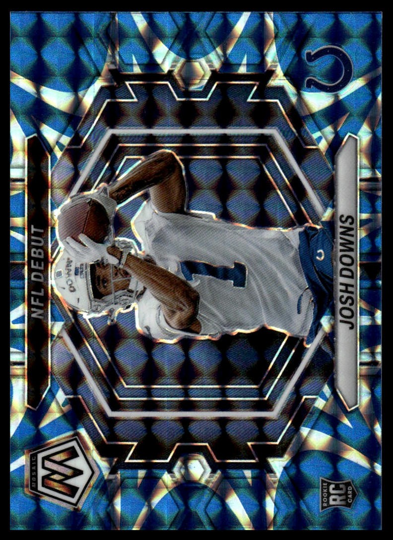 2023 Panini Mosaic #ND-15 Josh Downs Blue Reactive