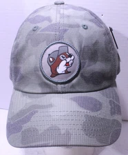 BUC-EES Camo Hat Cap Beaver Strap Back Unisex NWT