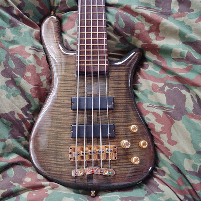 Warwick Streamer Stage 1 Flame Top 5 String Electric Bass Guitar
