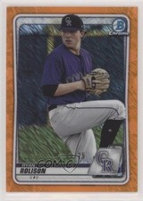 2020 Bowman Chrome Prospects Orange Shimmer Refractor /25 Ryan Rolison 1sr