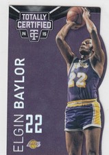 2014-15 Totally Certified Elgin Baylor #140 Mirror Platinum Purple /25 ZU
