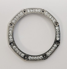 Factory Audemars Piguet Royal Oak Offshore 42mm Steel Bezel Custom 1.5 ct Diam.
