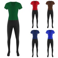 Mens Costume Competition Jumpsuit Short Sleeve Bodysuit Gymnastics Dance Stage
