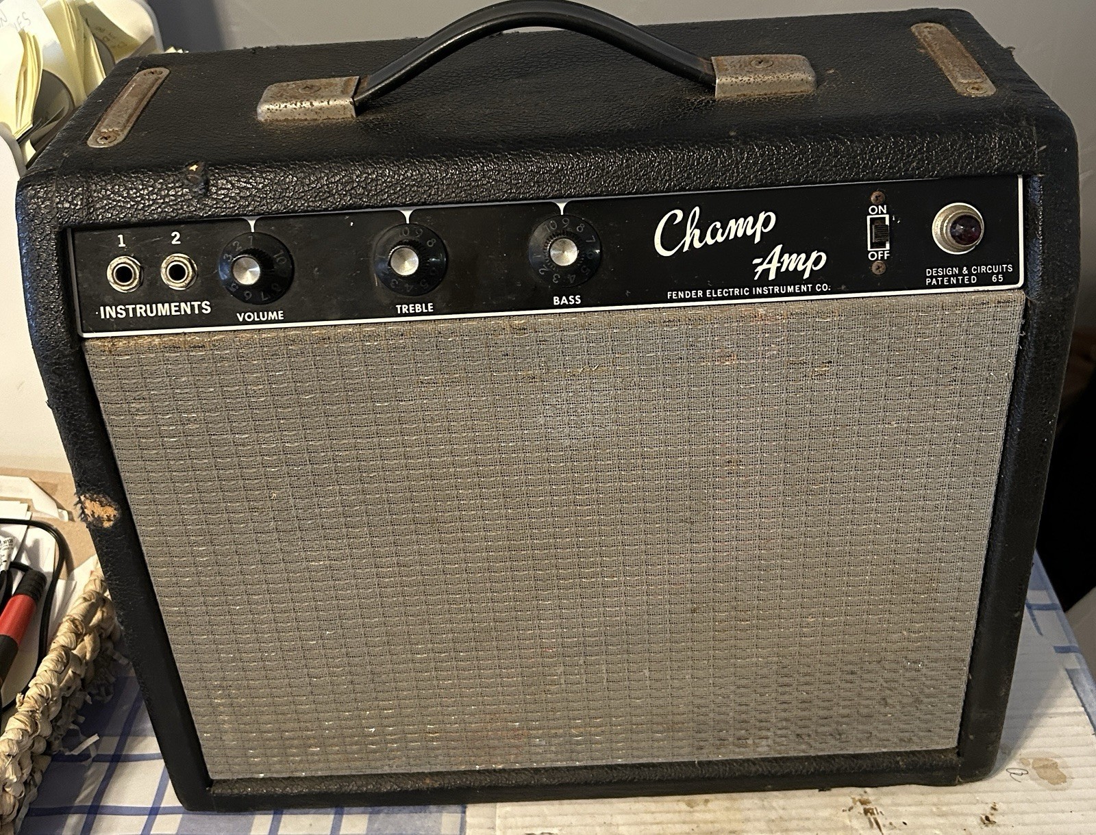 Fender 1964 Pre-CBS Blackface Champ Amp Fully Serviced