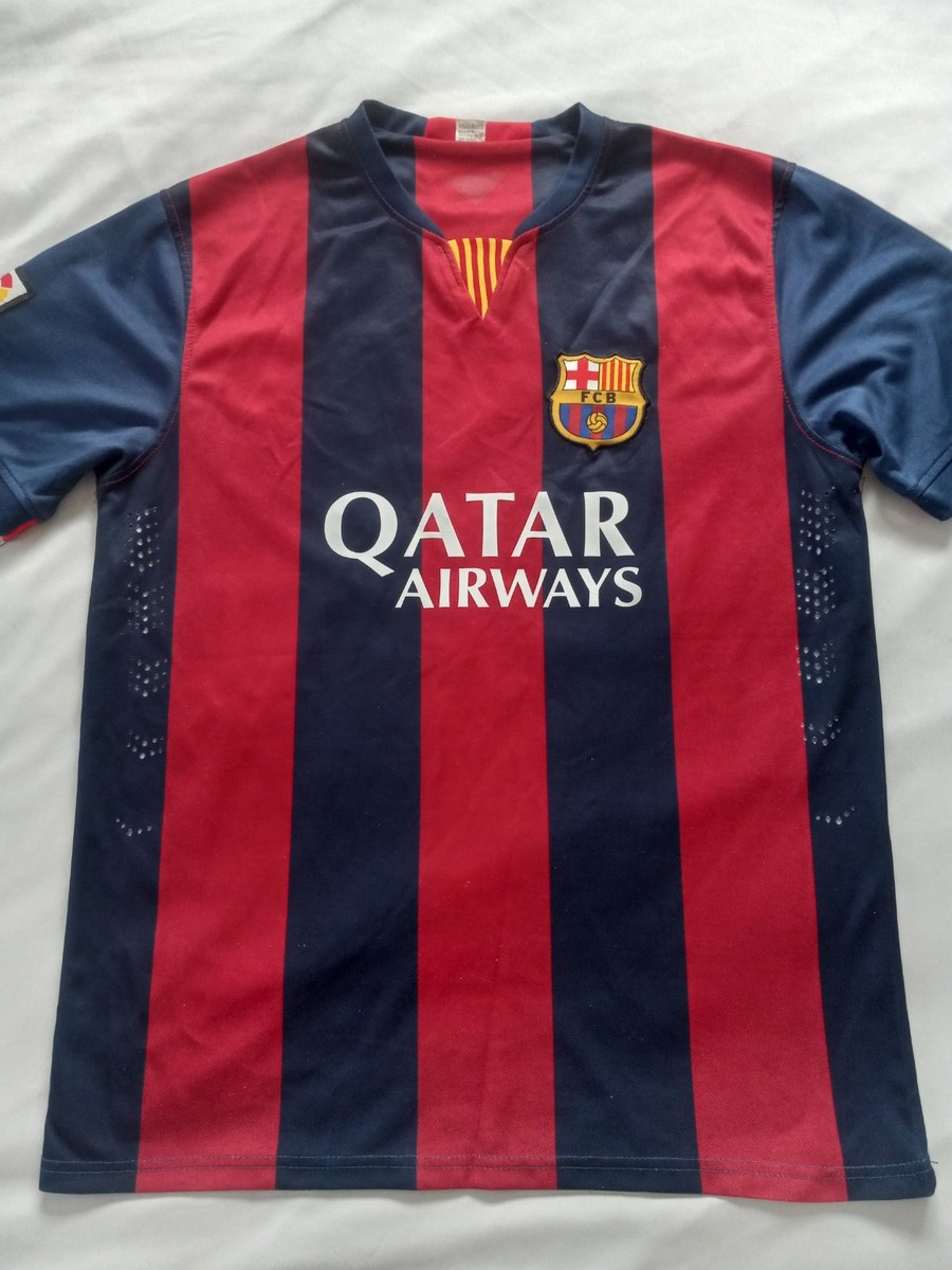FC Barcelona Xavi Neymar Jr - Size L - Qatar Airways Soccer