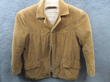 FINGERHUT FASHIONS Men Size 40 Corduroy Jacket Made in USA - SUPER WORN /DEFECTS