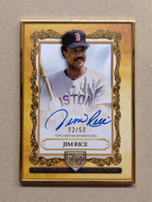 2025 Topps Gilded Collection Jim Rice Gallery Of Gold Auto /50 #GOG-JR