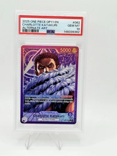 2025 One Piece OP11 EN Charlotte Katakuri Alternate Art #062 PSA 10 GEM MINT