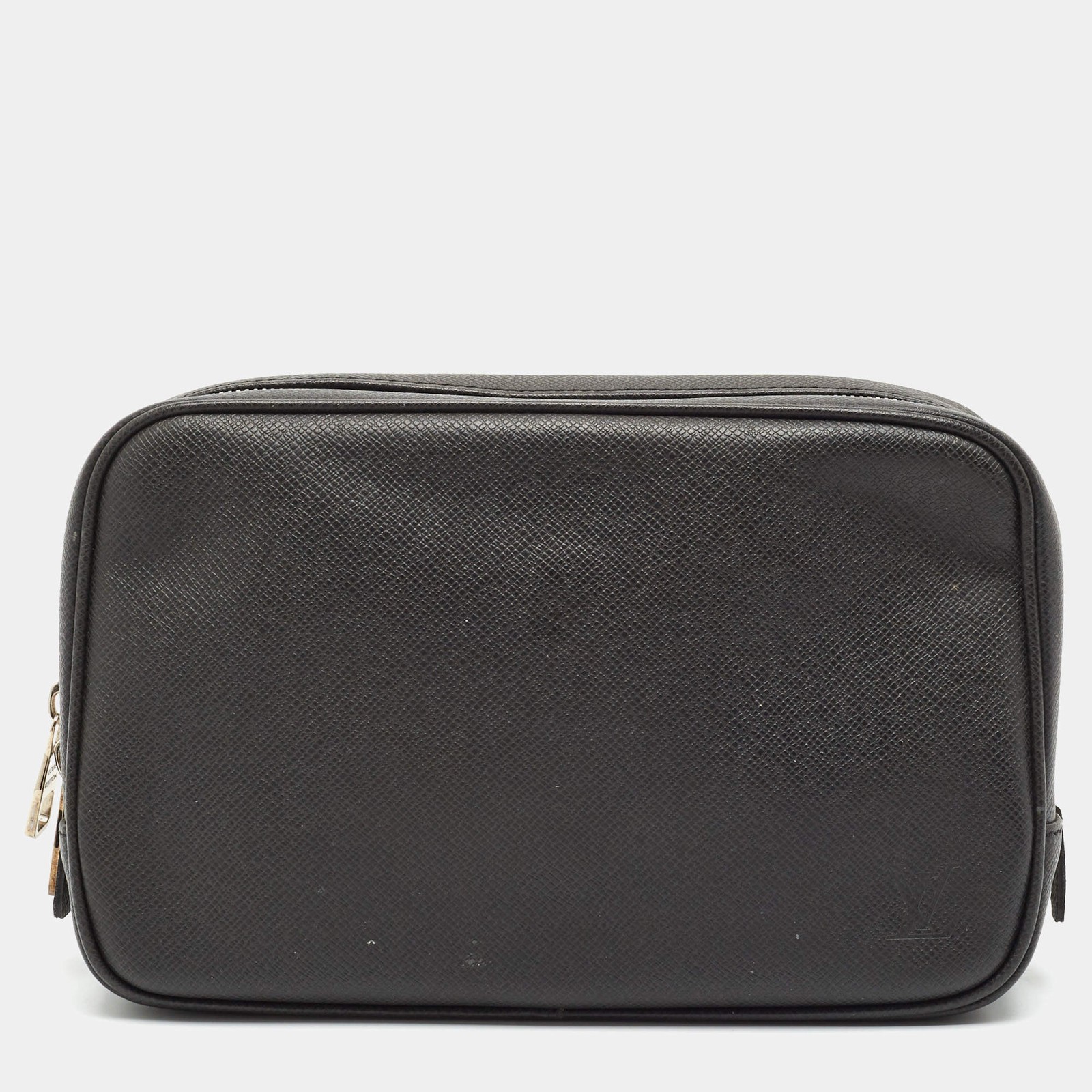 Louis Vuitton Black Taiga Leather Toiletry Pouch