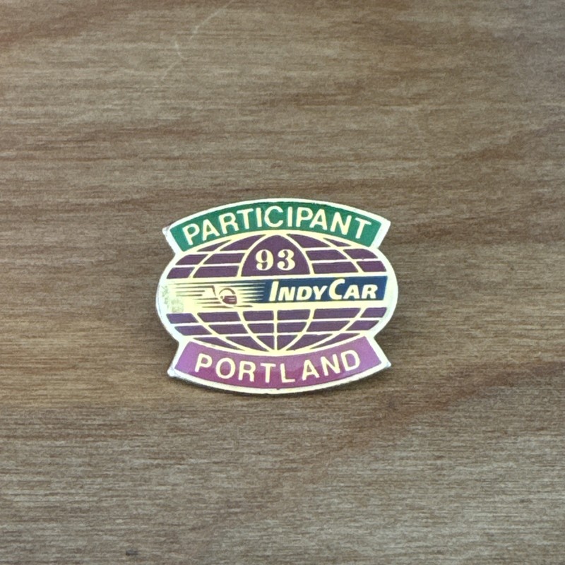 Vintage 1993 IndyCar Portland Participant Pin Lapel Badge Racing Automobilia