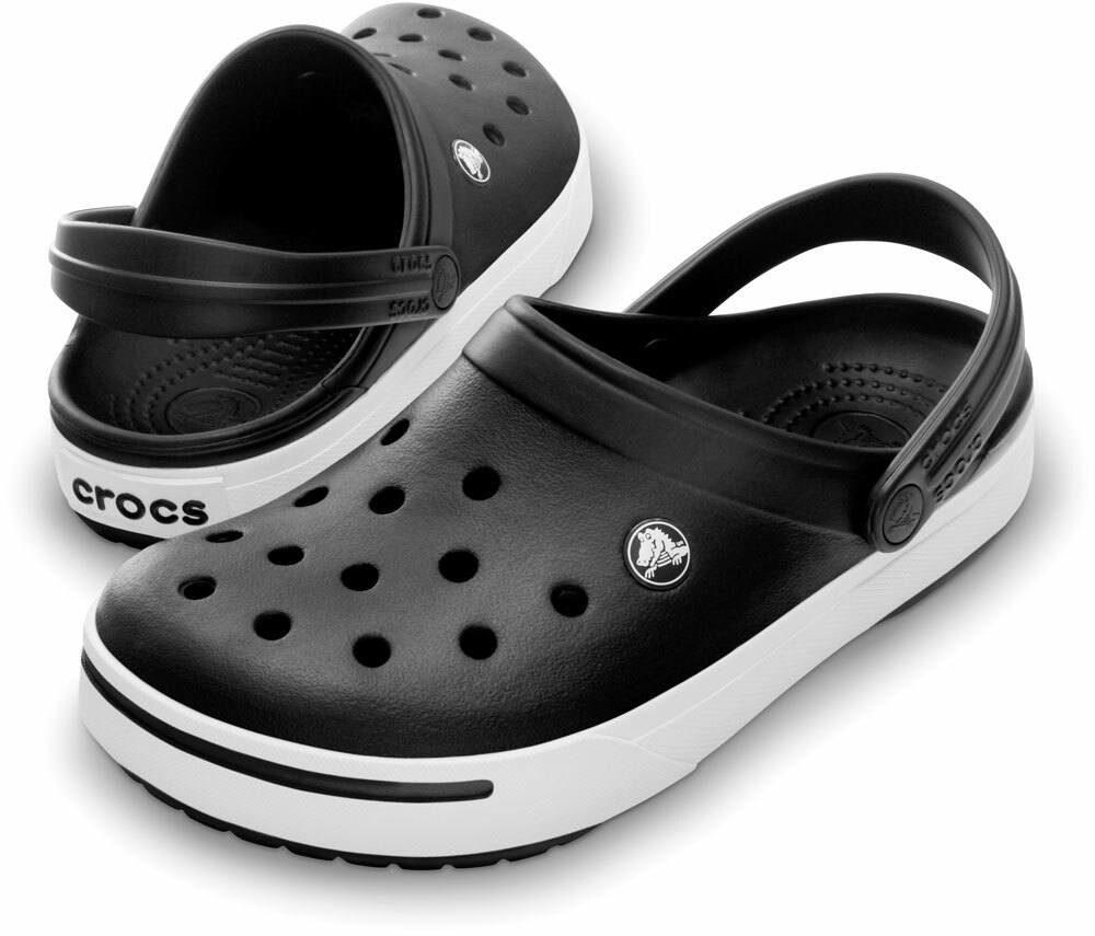 checkerboard crocs