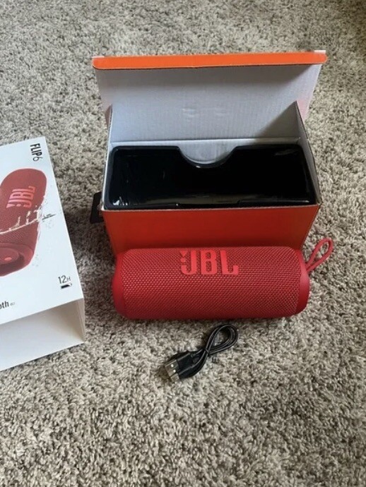 JBL FLIP6 Portable Waterproof Speaker - Red-image