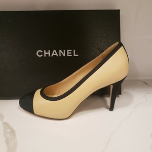chanel cap toe heels