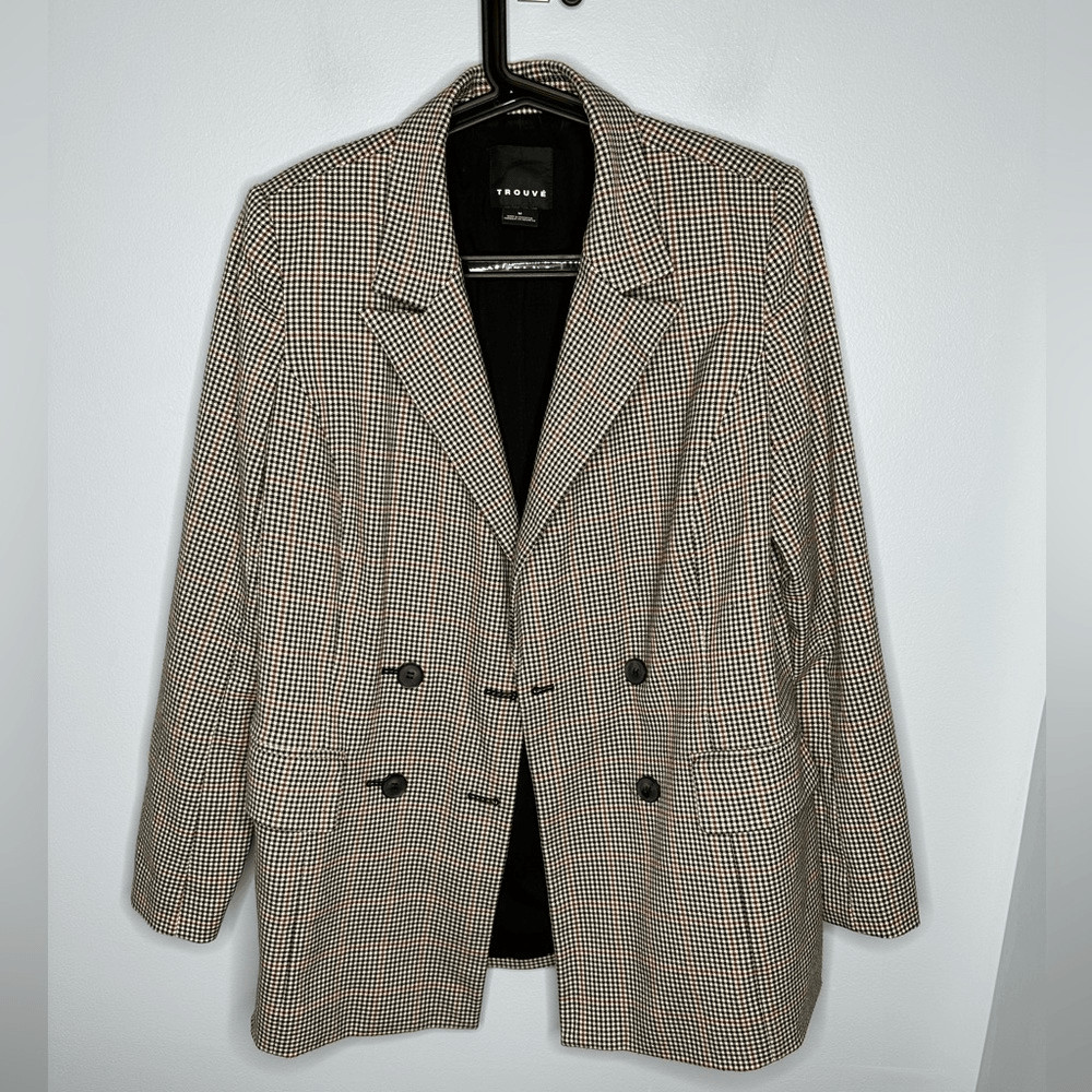 BOYFRIEND BLAZER JACKET DOUBLE BREASTED - TROUVE … - image 6