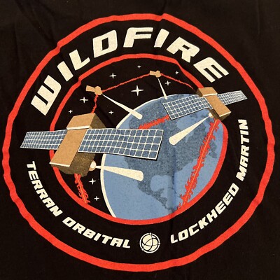 Women s Lockheed Martin Wildfire Aerospace Terran Orbital Shirt Women Small New