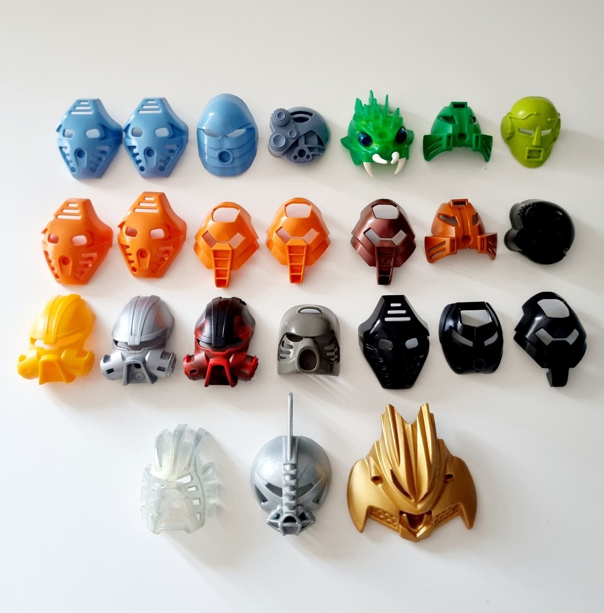 Lego Bionicle Mask Bundle [Toa Mata Nui nuva tahu gali kopaka onua