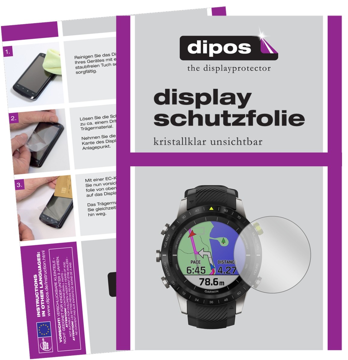 dipos I 2X Pellicola Protettiva Opaco Compatibile con MARQ Adventurer Protezione Vetro Flessibile 9H