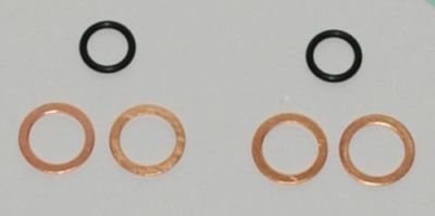Ölkühler O Ring Dichtung & Kupfer Unterlegscheibe Kit passt GSF600 GSF650 GSF1200 Bandit