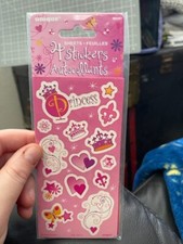 Unique Princess Stickers 4 Sheets Party Favors Supply New 