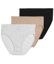 Jockey Elance Women's 3-Pack Breathe Cotton French Cut Underwear 1541 9, 10, 11