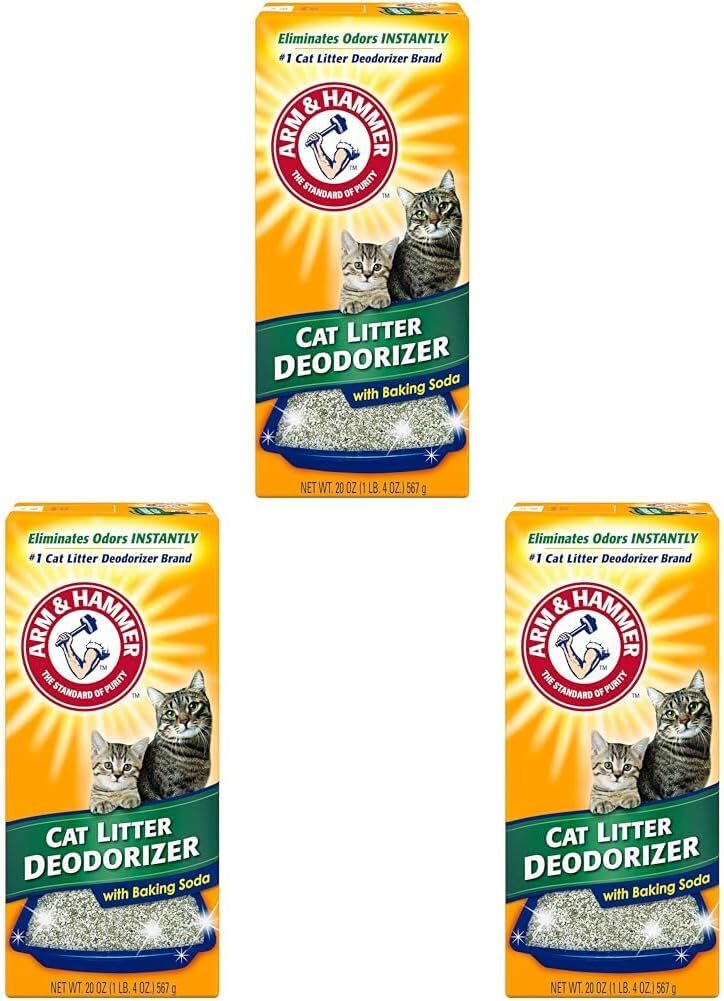 Arm Hammer Cat Litter Deodorizer With Baking Soda 20 3-Pack