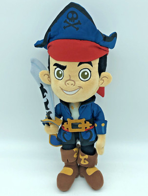 Disney Parks Store Captain Jake Neverland Pirate 12'' Plush Stuffed Toy Sword NWT