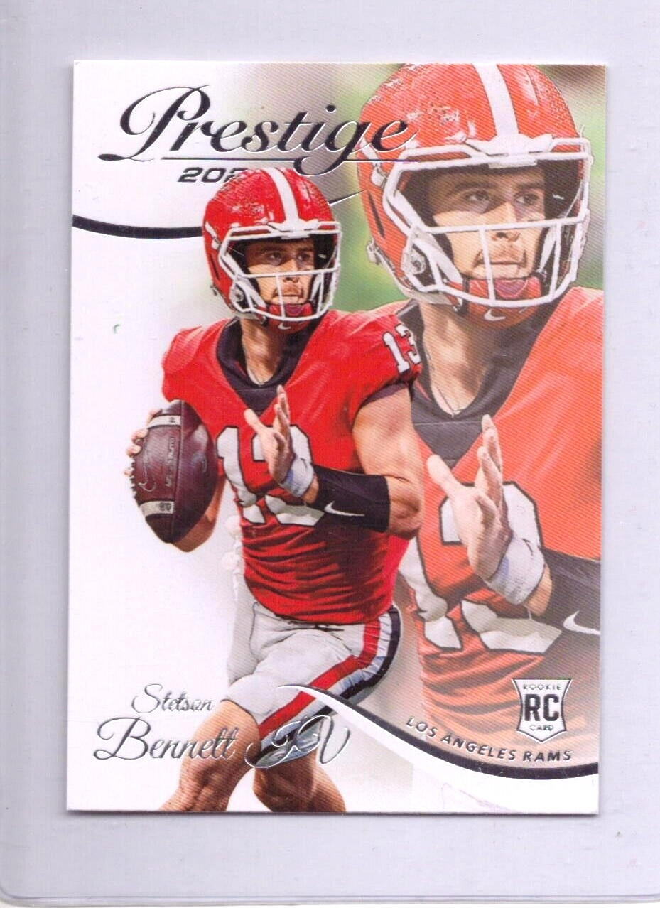 2023 Prestige Football # 398 Stetson Bennett IV SP RC