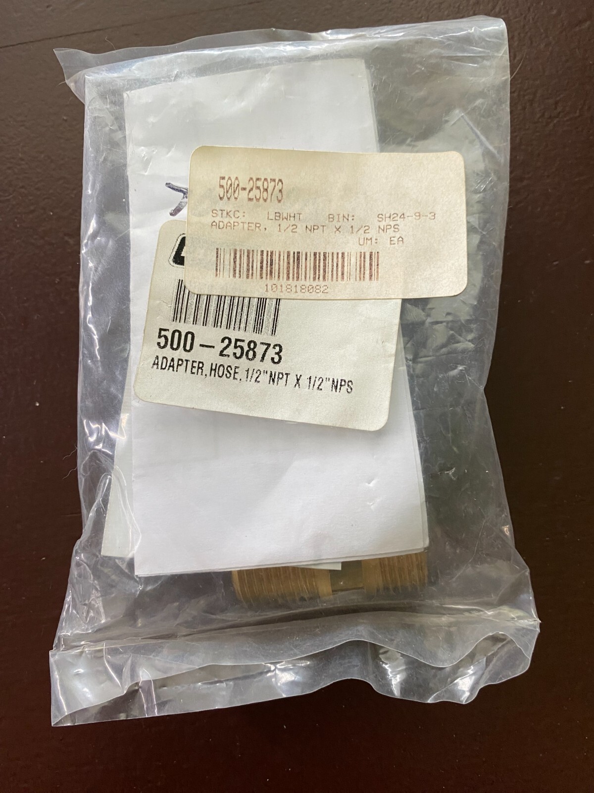 LBWHITE Parts #500-25873 LB White ADAPTER HOSE 1/2 NPT X 1/2 NPS