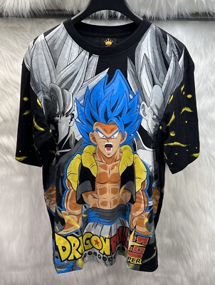 VTG Dragon Ball Z Super Gogeta Super Saiyan AOP Shirt XL Modern