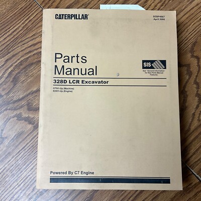 CAT Caterpillar 328D LCR PARTS MANUAL BOOK CATALOG LIST EXCAVATOR GUIDE sn GTN