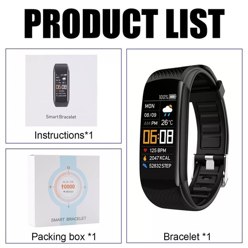 2024 NEW Fit@bit Smart Watch Activity Tracker Fitness Uhren Herzfrequenz-Monitor - Bild 21 von 34