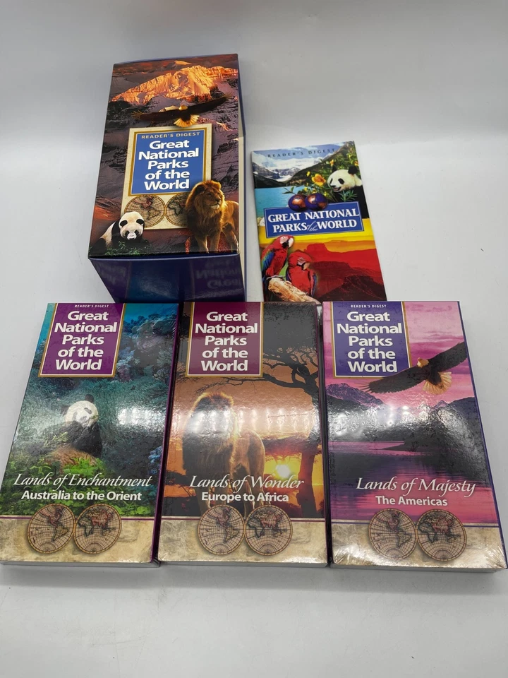 Great National Parks Of The World VHS Box Set 3 Tapes Sealed Readers Digest 2000 - Image 2 of 4