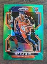 2022 Panini Prizm WNBA Nia Clouden Green Parallel Rookie SP #192 Connecticut Sun