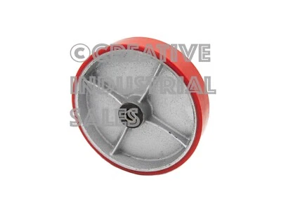 CREATIVE INDUSTRIAL SALES 8" x 2" Polyurethane Caster Wheel Steel Hub Roller Brg & 1/2" Bushing 1250lb