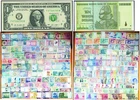 200 different WORLD BANKNOTES ALL UNCIRCULATED COLLECTION WITH ZIMBABWE TRILLION