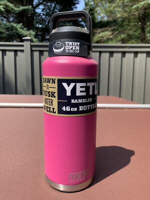 YETI Rambler Bottle - 36 oz. - Chug Cap - Prickly Pear Pink