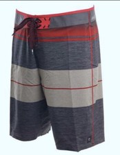 RIP CURL Mirage MF Eclipse ULT Grey Red Board Shorts Swim Trunks Mens Boys 28 30