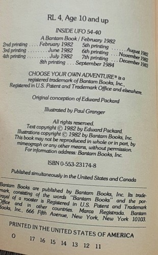 Choose Your Own Adventure #12 Inside UFO 54-40 Edward Packard 1984 Illustrated - 第 6/10 張圖片