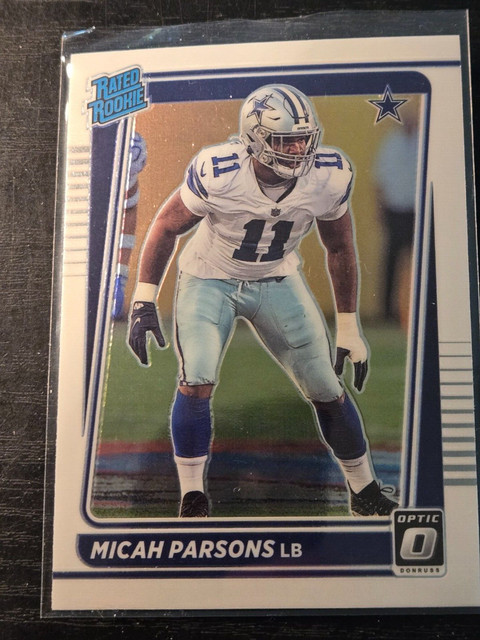 Micah Parsons 2021 Donruss Optic Football Rated Rookie Cowboys A