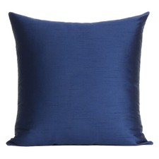Cushion Cover Solid Sofa Throw Waist Cover Square Blue Pillow Cover Home Decor