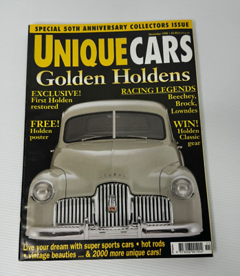 UNIQUE CARS Nov 98 50th Anniversary Collectors Issue- Racing Legends Brock, Beec