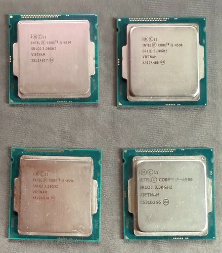 Lot of 7 Intel Core i5-4590 SR1QJ 3.30GHz Quad Core CPU Processors + 2 Bonus