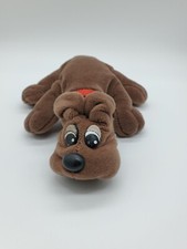 Pound Puppy By Tonka Rumple Skins 8  Dark Chocolate Brown Red Collar 68