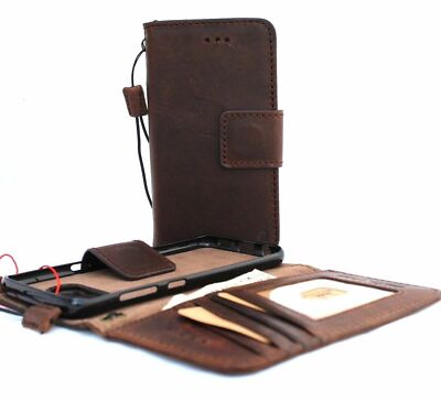 Genuine leather Case for samsung Galaxy s10 plus handmade cover